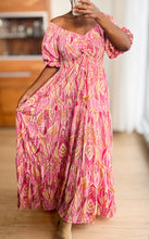Lade das Bild in den Galerie-Viewer, Damen Boho Seide Maxikleid
