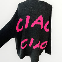 Carica l&#39;immagine nel visualizzatore di Gallery, Damen Oversized Ciao Pullover- Made in Italy
