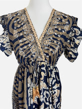 Carica l'immagine nel visualizzatore di Gallery, Damen Boho Sommer Seide Maxikleid
