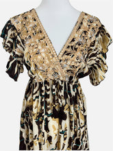 Carica l'immagine nel visualizzatore di Gallery, Damen Boho Sommer Seide Maxikleid
