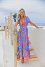 Afbeelding in Gallery-weergave laden, Damen Boho Sommer Maxikleid mit Blumenmuster - Jaase
