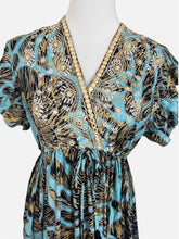 Carica l'immagine nel visualizzatore di Gallery, Damen Boho Sommer Seide Maxikleid
