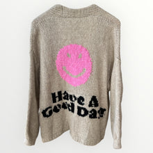 Carica l&#39;immagine nel visualizzatore di Gallery, Damen Strickjacke Have a Good Day-Made in Italy
