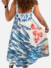 Lade das Bild in den Galerie-Viewer, Damen Sommer La Dolce Vita Midikleid- Made in Italy

