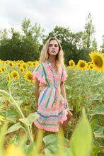 Lade das Bild in den Galerie-Viewer, Piti Cuiti Sommer Boho Minikleid mit bunten Streifen
