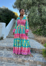 Afbeelding in Gallery-weergave laden, Piti Cuiti Sommer Boho Maxikleid mit Blumen Muster
