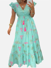 Lade das Bild in den Galerie-Viewer, Damen Sommer Boho Maxikleid
