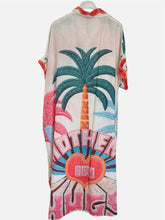 Charger l'image dans la galerie, Damen Sommer bedrucktes Hemdblusenkleid - Made in Italy
