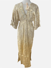 Afbeelding in Gallery-weergave laden, Damen Boho Sommer Maxikleid mit Goldstickerei
