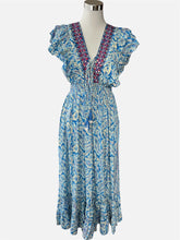 Carica l'immagine nel visualizzatore di Gallery, Damen Sommer Ibiza Boho Seide Maxikleid

