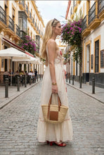 Carica l'immagine nel visualizzatore di Gallery, Damen Sommer Ibiza Boho Maxikleid mit tiefem Rückenausschnitt
