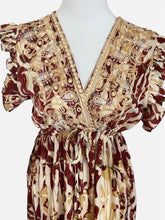 Carica l'immagine nel visualizzatore di Gallery, Damen Boho Sommer Seide Maxikleid
