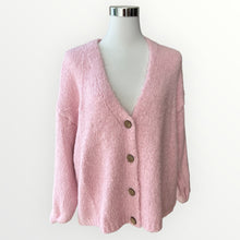 Load image into Gallery viewer, Damen Strickjacke Have a Good Day-Made in Italy
