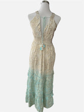 Carica l'immagine nel visualizzatore di Gallery, Damen Boho Sommer Maxikleid mit Goldstickerei

