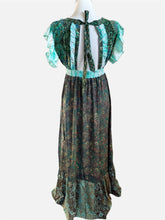 Afbeelding in Gallery-weergave laden, Gold &amp; Silver Boho Maxikleid mit V-Ausschnitt
