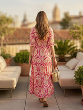 Carica l'immagine nel visualizzatore di Gallery, Damen Boho Seide Maxikleid
