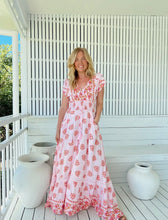 Carica l'immagine nel visualizzatore di Gallery, Damen Boho Sommer Maxikleid mit Blumenmuster - Jaase

