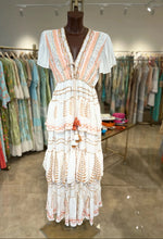 Afbeelding in Gallery-weergave laden, Damen Boho MaxiKleid mit Stickerei
