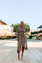 Charger l&#39;image dans la galerie, Damen Langes Kleid mit leopardenmuster
