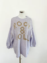 Afbeelding in Gallery-weergave laden, Damen Oversize Kuscheliger Strickpullover ROCK &amp; ROLL
