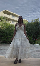 Charger et lire la vidéo dans la visionneuse de la Galerie, Damen Boho Hippie Ibiza Maxikleid
