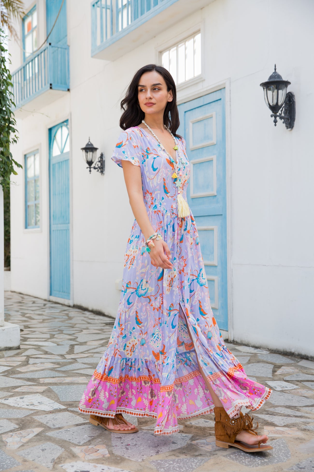 Boho maxikleid best sale