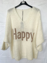 Lade das Bild in den Galerie-Viewer, Kuscheliger Strickpullover HAPPY
