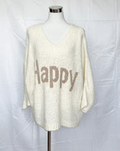 Lade das Bild in den Galerie-Viewer, Kuscheliger Strickpullover HAPPY
