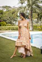Carregar imagem no visualizador da galeria, Boho Maxikleid mit offenem Rücken
