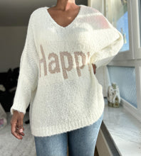 Lade das Bild in den Galerie-Viewer, Kuscheliger Strickpullover HAPPY
