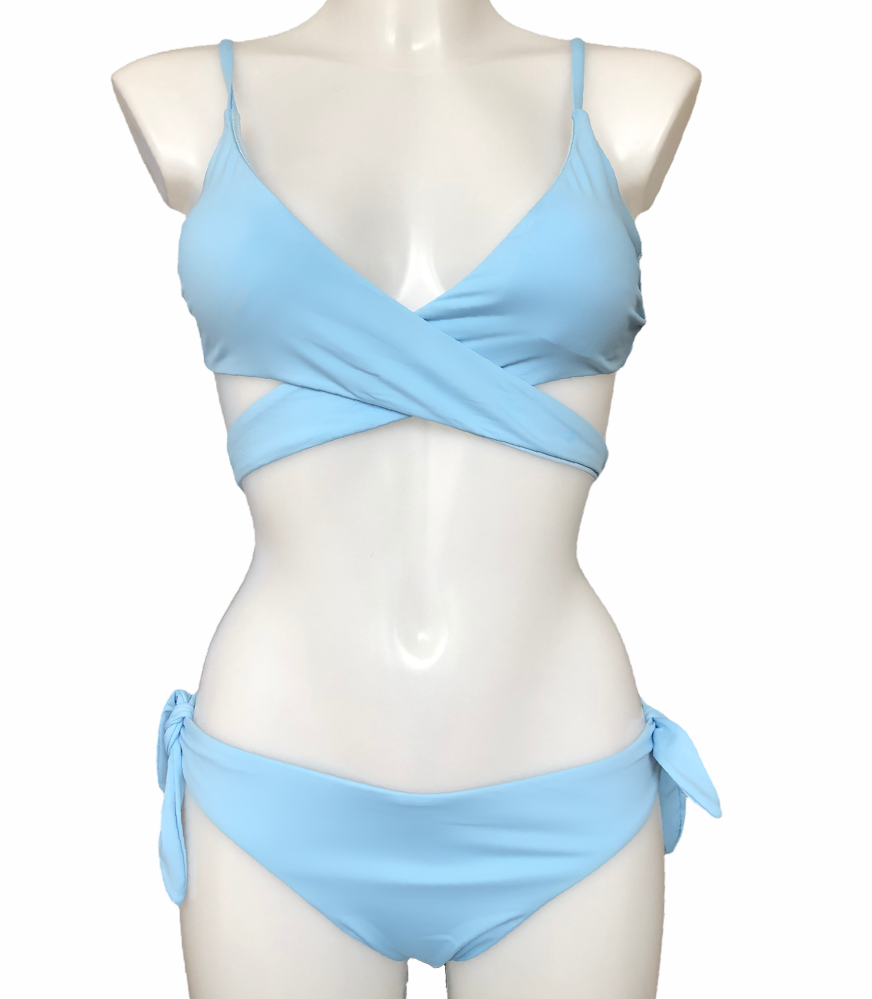 Criss Cross Bikini mit Verstellbaren Tragern