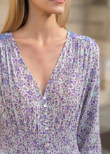 Carregar imagem no visualizador da galeria, Boho Maxikleid mit Blumendruck

